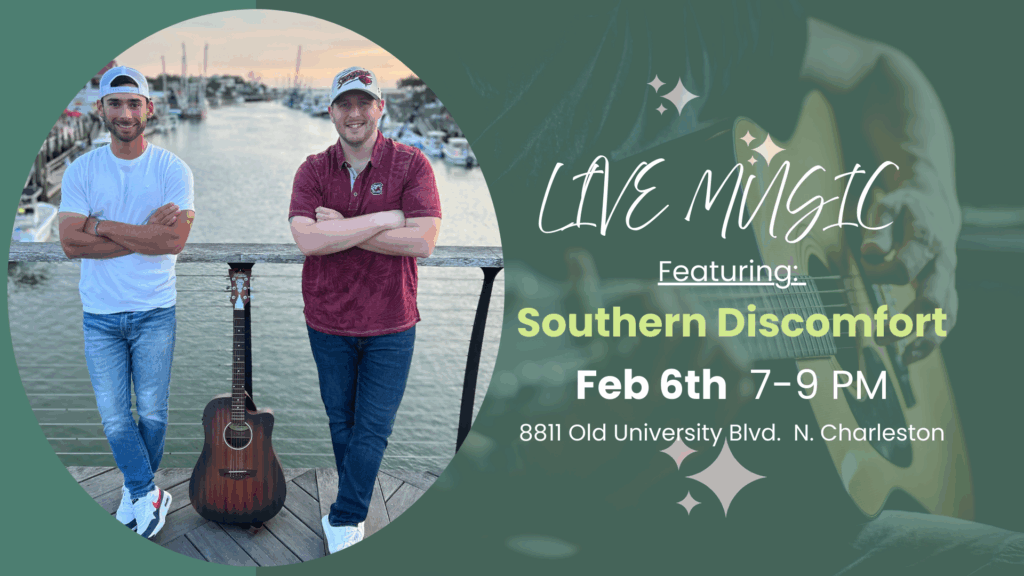 Southern Discomfort performing live music at The Broken Leash Dog Park & Bar.