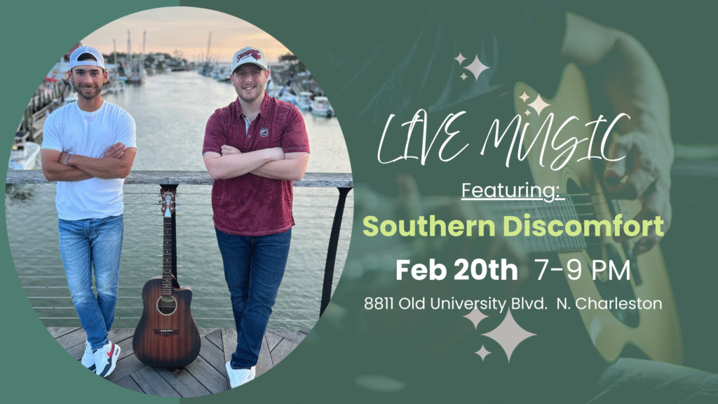 Southern Discomfort performing live music at The Broken Leash Dog Park & Bar.