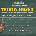 Guests enjoy trivia night with Publik Education at The Broken Leash.