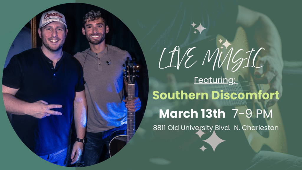 Southern Discomfort performing live music at The Broken Leash dog-friendly bar.