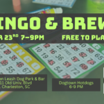 Guests playing bingo night at The Broken Leash dog-friendly bar.