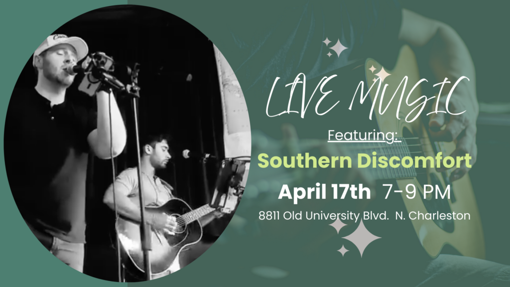 Southern Discomfort performing live music at The Broken Leash dog-friendly bar.