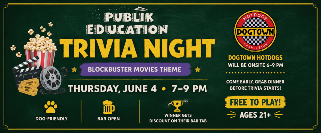 Guests participating in blockbuster movie themed trivia night at The Broken Leash.