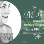 Ashley Dispenziere performing live music at The Broken Leash dog-friendly bar.