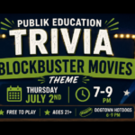 Guests participating in blockbuster movie themed trivia night at The Broken Leash.