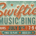 Guests participating in Taylor Swift themed music bingo and trivia night at The Broken Leash.