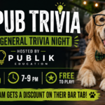 General Pub Trivia with Publik Education at The Broken Leash Dog Park & Bar in North Charleston.
