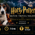 Harry Potter Prisoner of Azkaban and Goblet of Fire movie trivia with Sydney at The Broken Leash Dog Park & Bar in North Charleston.