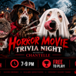 Horror Movie Trivia hosted by Chantelle at The Broken Leash Dog Park & Bar in North Charleston.